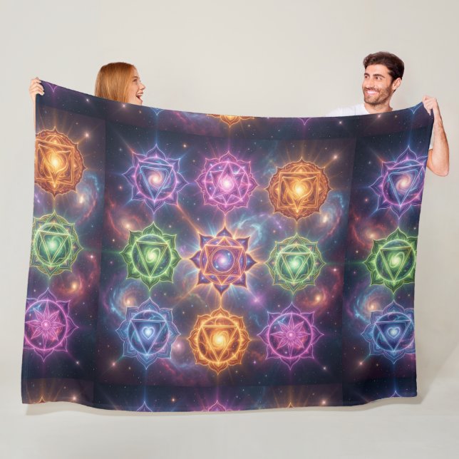 Couverture Polaire Les 7 Chakras´6 (En situation)