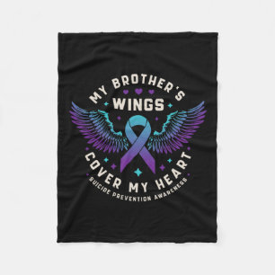 Couverture Polaire Les ailes de mon frère couvrent mon coeur Suicide 