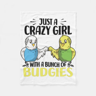 Couverture Polaire Les amoureux des Budgies Oiseaux Cadeaux pour an