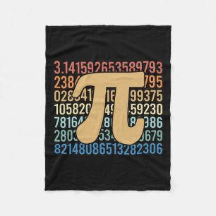Couverture Polaire les années 70 Rétro Pi Jour Math Numéros d'équatio