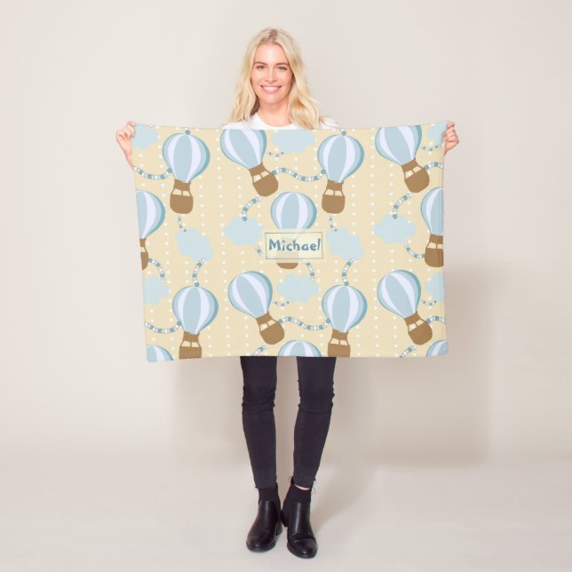 Couverture Polaire Les Ballons de l'air et les Patters des Clouds (En situation)