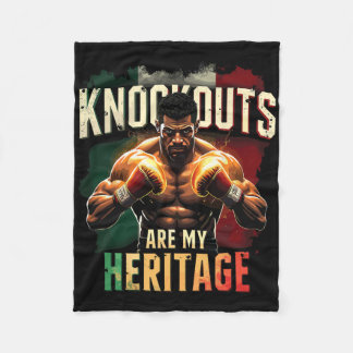 Couverture Polaire Les blocages sont mon patrimoine mexicain Boxe Pow