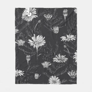 Couverture Polaire Les bourgeons de fleurs et les feuilles de camomil