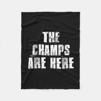 Couverture Polaire Les champions sont ici motivation salle de sport t