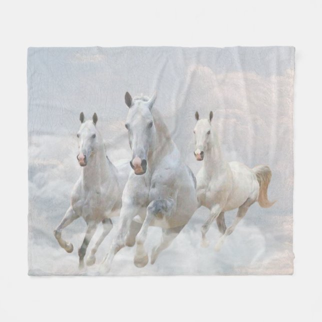 Couverture Polaire Les Chevaux (Devant (Horizontal))
