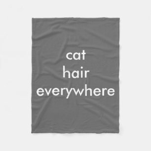 Couverture Polaire Les cheveux de chat partout couvrent