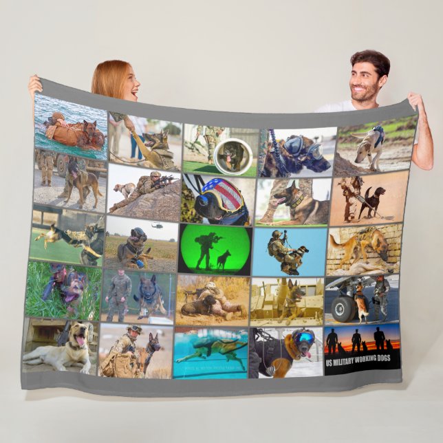 COUVERTURE POLAIRE LES CHIENS DE TRAVAIL MILITAIRES AMÉRICAINS "MONTA (En situation)