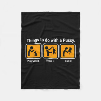 Couverture Polaire Les Choses À Faire Avec Un Pussy Cat Graphic Tee P