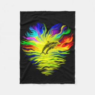 Couverture Polaire Les dauphins sous le soleil