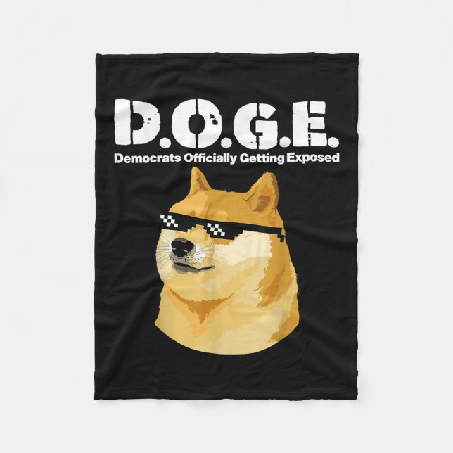Couverture Polaire Les Démocrates De Mème Doge Officiellement Exposés (Devant)