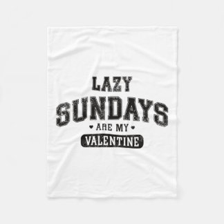 Couverture Polaire Les Dimanches Lazy Sont Mon Valentine Drôle Hum Re