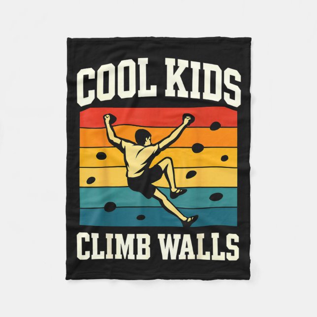 Couverture Polaire Les enfants cool grimpent aux murs Extremesrt Esca (Devant)