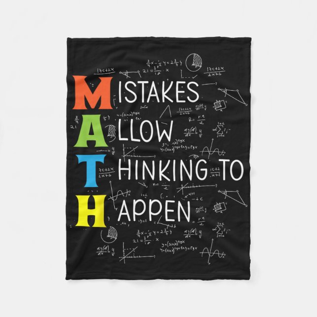 Couverture Polaire Les erreurs de mathématiques permettent à la pensé (Devant)