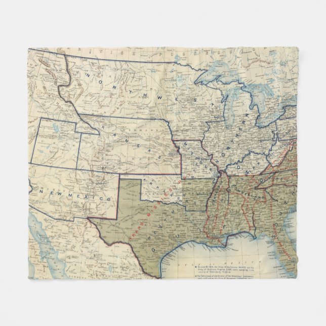 Couverture Polaire Les Etats-Unis en juin 1864 (Devant (Horizontal))