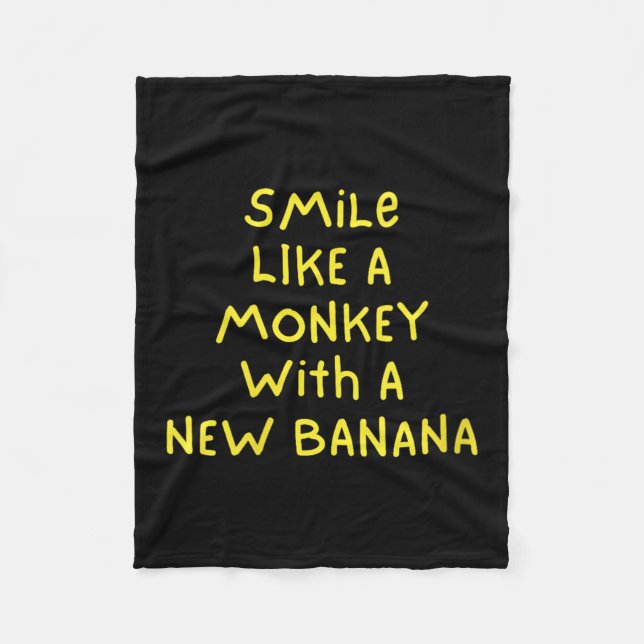 Couverture Polaire Les Femmes Sourient Comme Un Singe Avec Un Nouveau (Devant)