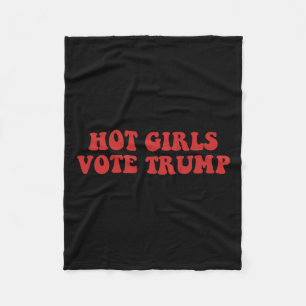 Couverture Polaire Les Filles Chaude Votent Trump Voter Trump Électio