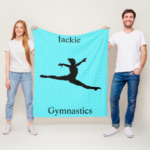 Couverture Polaire Les filles Gymnastique Interrupteur Leap Polka Dot