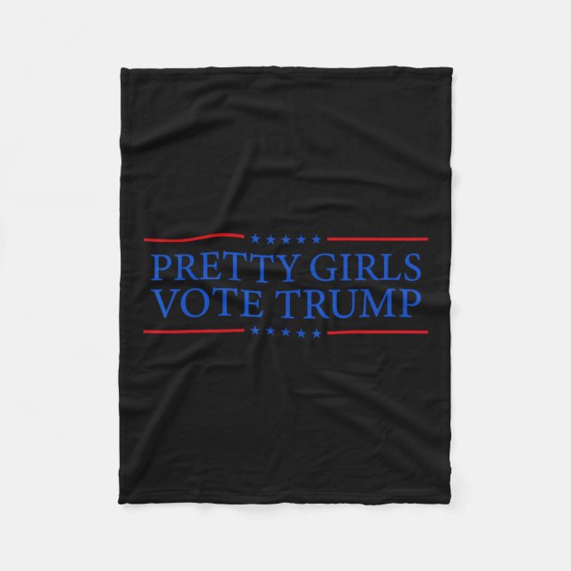 Couverture Polaire Les filles votent Trump (Devant)