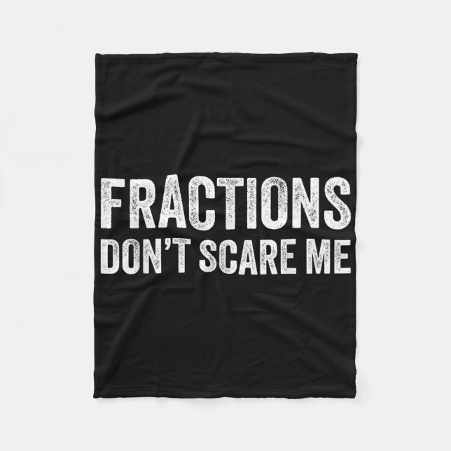 Couverture Polaire Les fractions ne me font pas peur _ Prof de maths  (Devant)