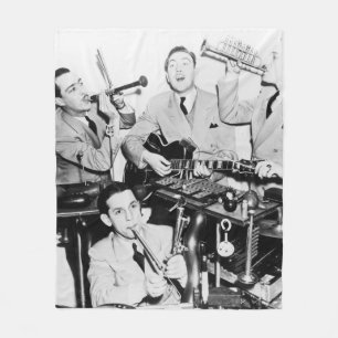 Couverture Polaire Les garçons dans le bandvintage, musique, groupe,