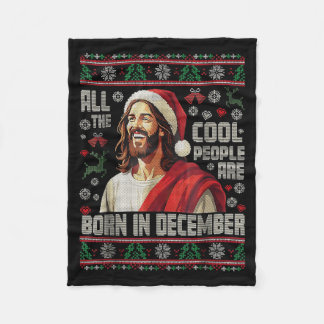 Couverture Polaire Les gens cool sont nés en décembre Christian Noël