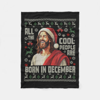 Couverture Polaire Les gens cool sont nés en décembre Christian Noël