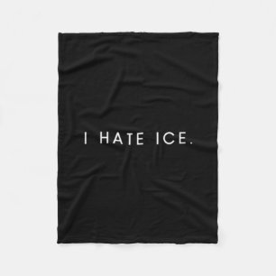 Couverture Polaire Les hommes détestent la glace - citation drôle min
