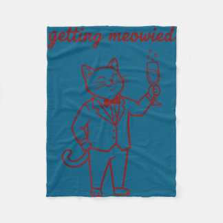 Couverture Polaire Les hommes qui se font meowiser mariage de chat dr