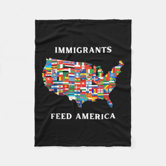 Couverture Polaire Les immigrants se nourrissent des droits des réfug (Devant)