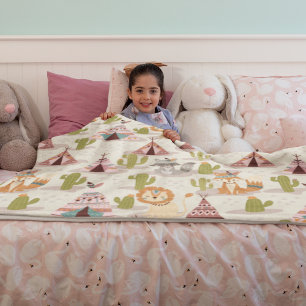 Couverture Polaire Les Indiens tribaux de Woodland Américains Motif s