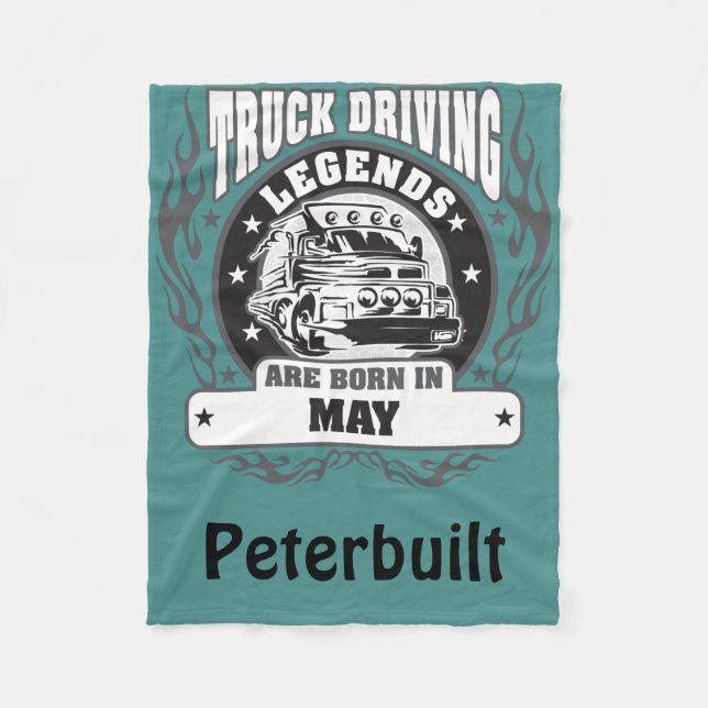 Couverture Polaire Les Légendes De Conduite De Camion Sont Nées En Ma (Devant)