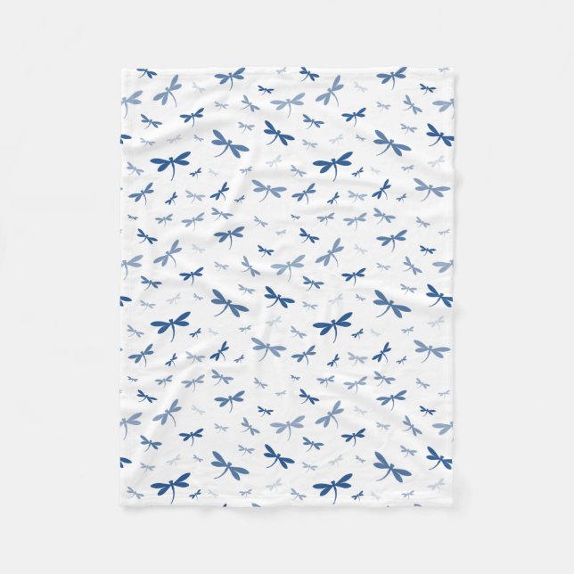 Couverture Polaire Les libellules de couleurs personnalisées - Divers (Devant)