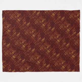Couverture Polaire Les lignes sales d'or et de Bourgogne et