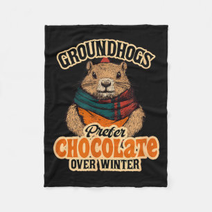 Couverture Polaire Les marmottes préfèrent le chocolat à l'hiver févr