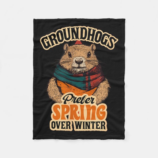 Couverture Polaire Les marmottes préfèrent le printemps à la journée  (Devant)