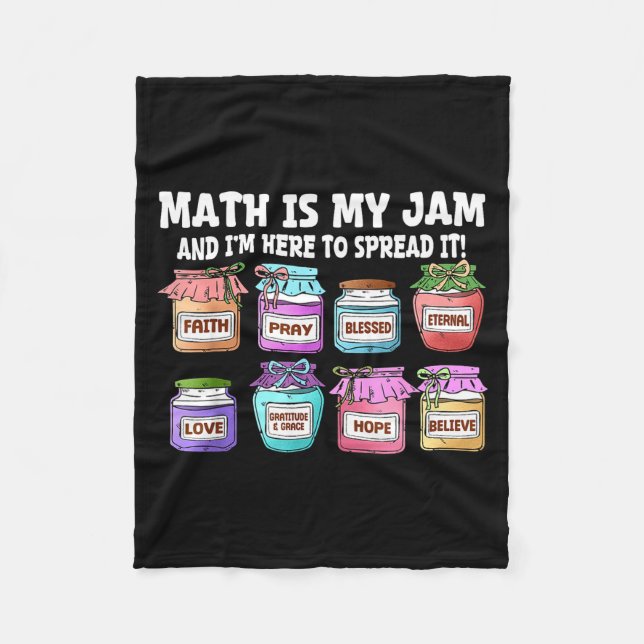 Couverture Polaire Les Maths Sont Ma Passion Et Je Suis Là Pour Les R (Devant)