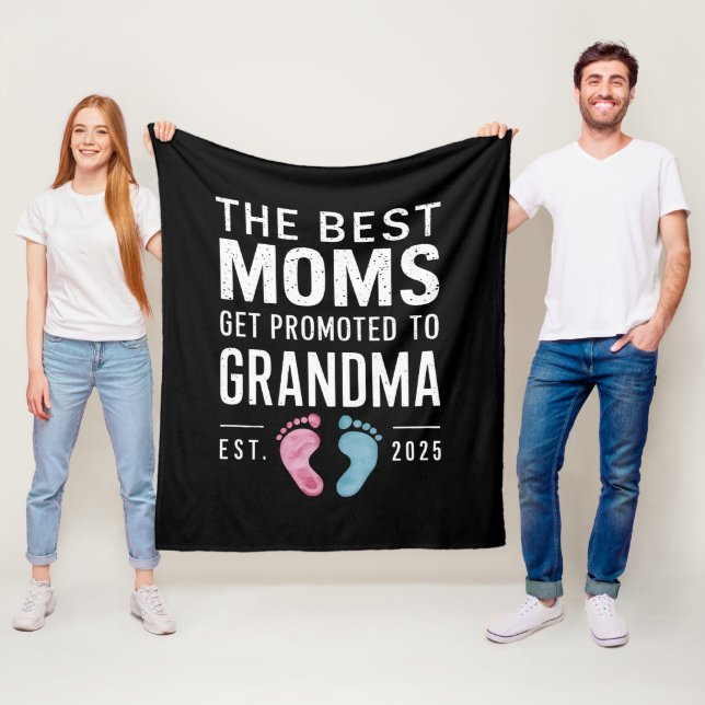 Couverture Polaire Les Meilleures Moms Sont Promues À Grandma Est 202 (En situation)