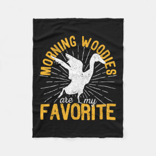 Couverture Polaire Les Morning Woodies Sont Ma Chasse De Chasse De Ca