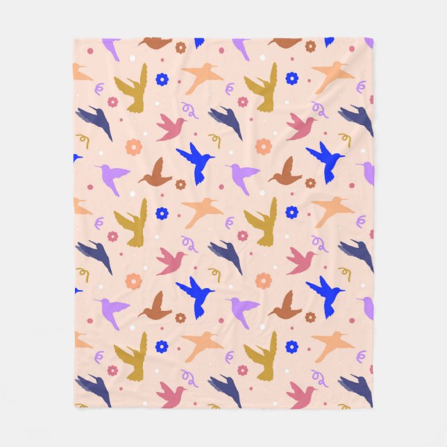 Couverture Polaire Les oiseaux dans l'air (Devant)
