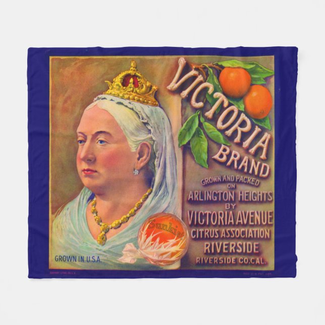 Couverture Polaire Les oranges de la marque Victoria étiquette dans l (Devant (Horizontal))