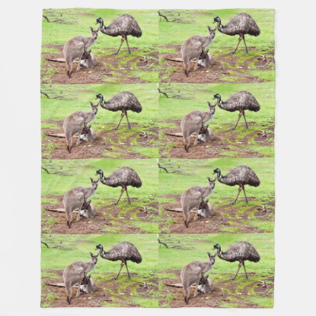Couverture Polaire "Les Pals improbables : l'amitié Kangaroo et Emu" (Devant)
