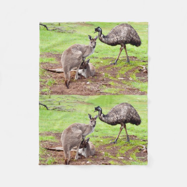 Couverture Polaire "Les Pals improbables : l'amitié Kangaroo et Emu" (Devant)