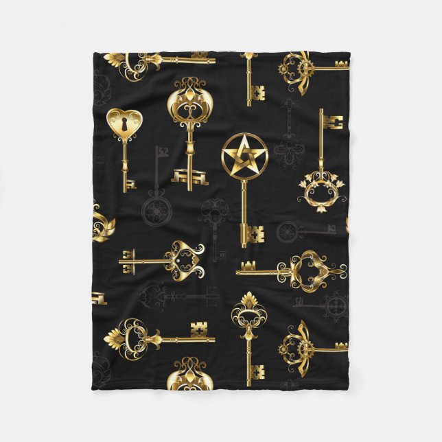 Couverture Polaire Les Patters de Seamless avec Golden Keys (Devant)