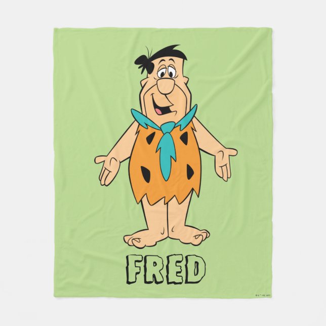 Couverture Polaire Les Pierrafeu | Fred Flintstone (Devant)