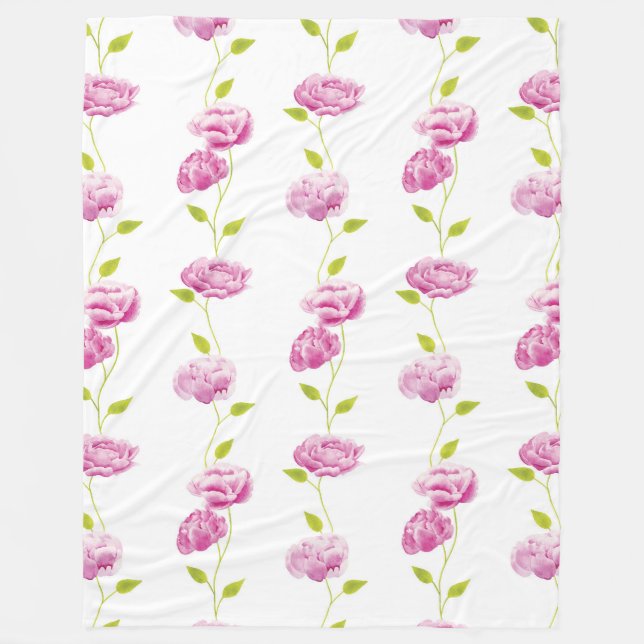 Couverture Polaire Les pivoines de l'Orangerie (Devant)