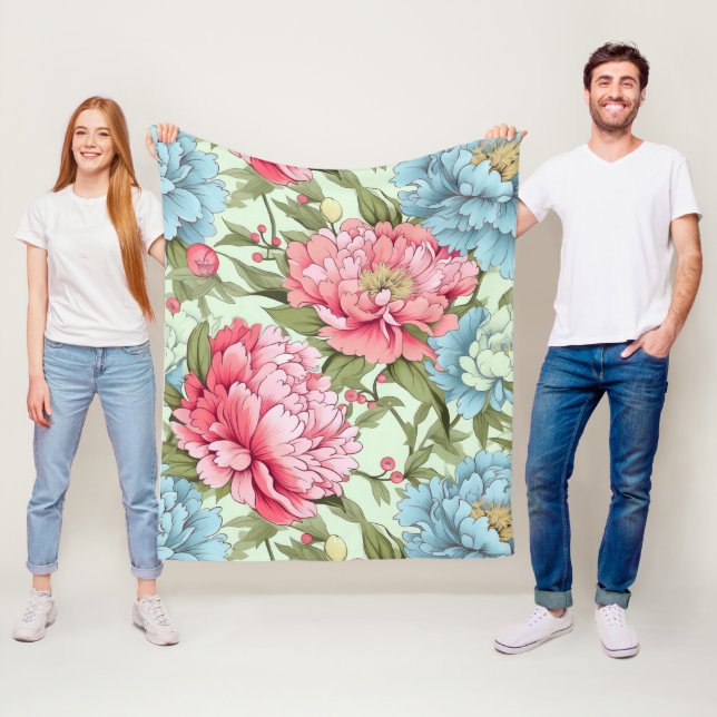 Couverture Polaire Les pivoines taïwanaises (En situation)