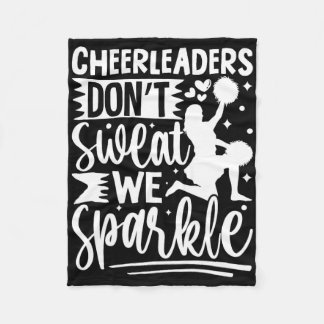 Couverture Polaire Les pom-pom girls ne transpirent pas Nous brillons