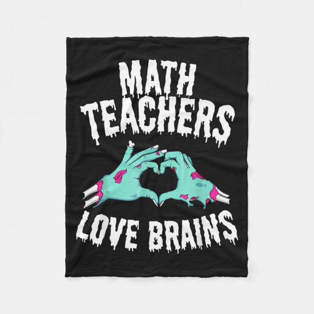 Couverture Polaire Les professeurs de mathématiques aiment les cervea (Devant)