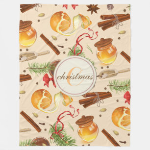 Couverture Polaire Les senteurs Vintages de Noël