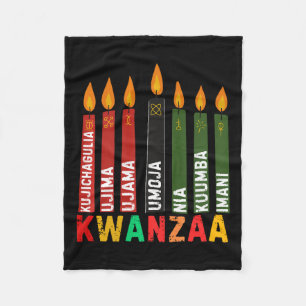 Couverture Polaire Les Sept Principes De Kwanzaa Kinara Happy Kwanz